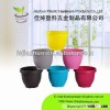 9 inch plastic colorful home decoration flower pots wholesale