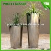 Conical Garden Planter/ Outdoor Flower Pots / Stainless Steel Decoration Pots