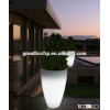 Outdoor Round Large lighted decoration plastic planter, flower pot