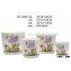 Wholesale painting designs mini ceramic garden bonsai flower plant balcony pot