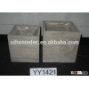 wood planter boxes with plastic lining
