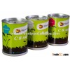 Tin can flower, canned plant, flowers in a can, planter