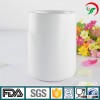Customized logo wholesale white ceramic flower pot painting designs