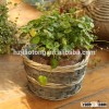 Round willow garden flower pot,garden decorative flower pot