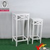 antique vintage handmade white wedding wooden flower stand