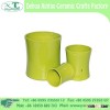XT Home Decor Glazed Garden Planter Outdoor Flower Pot Set