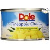Pineapple Chunks in Juice, 8 Ounce Cans (Pack of 12)