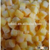 IQF yellow peach dices