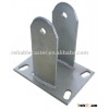 Stamping rigid heavy caster yoke joint