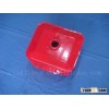 Plastic fuel tank for agricultural tractor