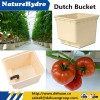 Hydroponic plastic dutch bucket for commercial farming