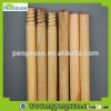 varnished wooden broom handle with USA thread