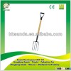 wooden handle with D grip garden fork