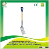 garden fork with short wooden handle