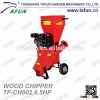 Tree planting tractor wood chipper shredder machine