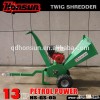 Factory dierect CE certificate wood cutting machine crusher machine hard heavy duty petrol engine wo