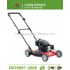 20" hand push gasoline pull behind lawn mower with SIDE DISCHARGE grass cutter and garden tool