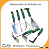 2016 China 7pcs Aluminium Alloy material Rubber Coated Handle List Of Garden Tools