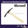 400g Steel Pick With Hickory Handle