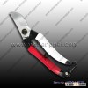 white and red gardening scissors