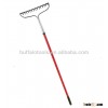 garden rake (16T )with fiberglass handle ,bow rake