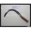agricultural sickle with wooden handle