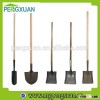 factory wholesale hand tools wooden shovel handle with taper