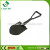 Carbon steel green folding snow shovel with saw