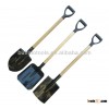 Russian shovel spade with short handle and plastic grip