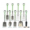 2016 hot sale garden spade with fiberglass handle pp girp