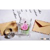 Crystal Engagement Party Gifts 100% Natural Preserved Flower In Crystal Glass
