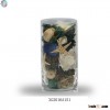Yellow Dried Flower Glass Vase