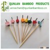 Eco friendly many types fruit bamboo cocktail sticks