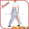 Manni Women New Trendy Skirt features button closures at front and slits at sides