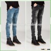 new arrived free shipping custom made logo cotton high quality men biker jeans