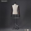Fabric covered male dress form bust torso mannequin for tailors