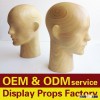 High quality wood head mannequin, male mannequin heads for hat display