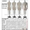 female professional tailoring mannequin with collapsible shoulder and adjustable stand