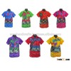 parrot Printed Hawaiian Men's Shirt, Polyester Fabric Shirts, Summer Hawaiian Shirt