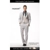 2016 high quality 3 piece latest wedding wool white men suit