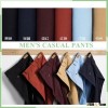 khaki/white/black/beige 100% cotton summer pants for men long pant man trousers