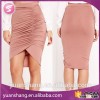 2015 Hot Sale Women Fashion Design Jersey Midi Skirt Wholesale