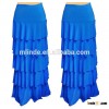 elegant women fashion maxi skirt / ladies ruffle tiered layer long skirt manufacture