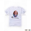 Custom white plain t shirts polyester or cotton