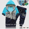 2014 Fashion boys short sleeve zipper hoody china manufacturer