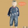 Indigo Cloth Overall Kids Clothings Sets 2015 Summer Sets For Children 12sets/lot Available