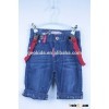 A05# Kids fashion design lovely jeans 1/2 pants