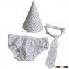 2015 On Sale New Born Baby First Birthday Outfit Clothes Set, 3 Pieces Hat, Tie And Underpant