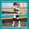 2015 boy Sports Wear Plain T-Shirt and Sport strip Pants / Wholesale Clothing Made in China Jiangxi
