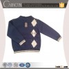 geo-patterned jacquard cotton boys pullover kids knitting sweater patterns